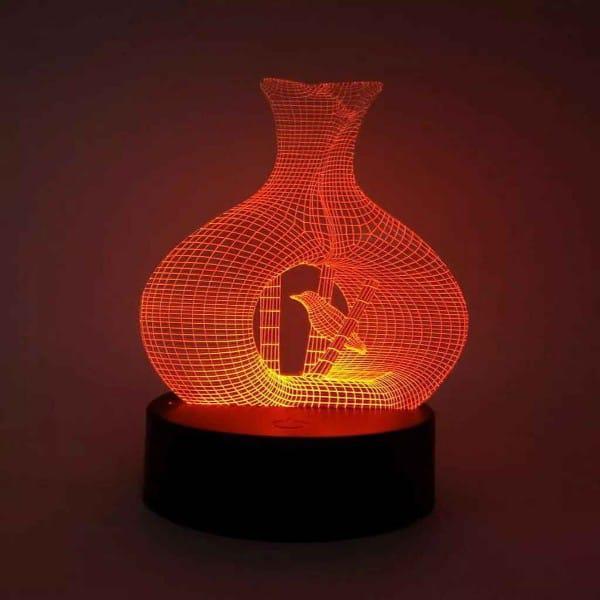 Bird Nest 3D Illusion Lamp