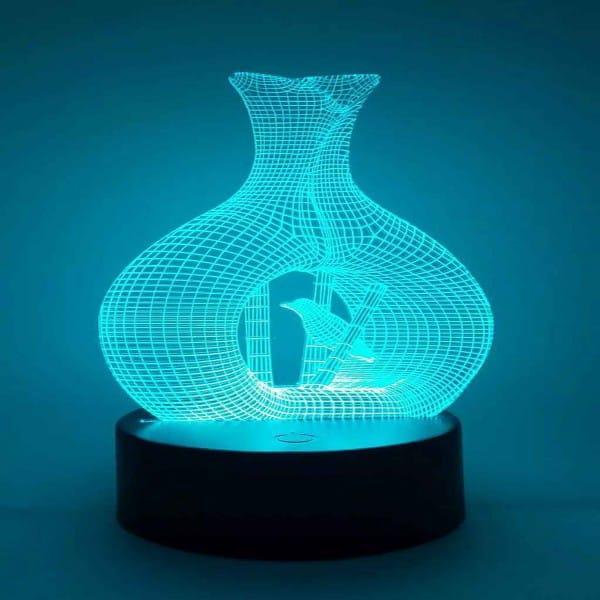 Bird Nest 3D Illusion Lamp