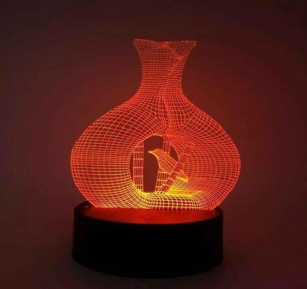 Bird Nest 3D Illusion Lamp