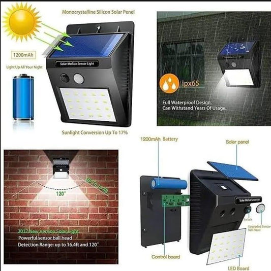Solar outdoor Wall light