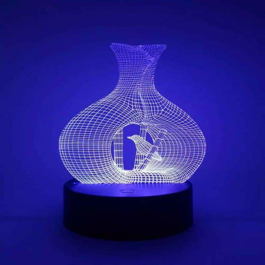 Bird Nest 3D Illusion Lamp