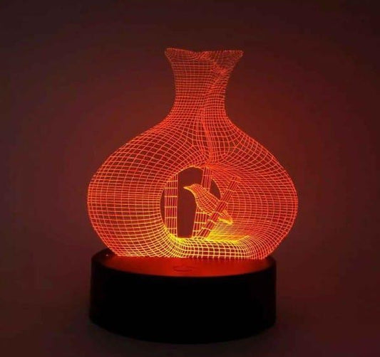 Bird Nest 3D Illusion Lamp